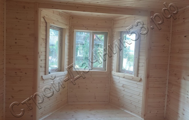 4 Каркасно-щитовой дом  Д-9, 7х7м, 89  М², Ленинградская область, Гатчинский район, деревня Зайцево. (3)